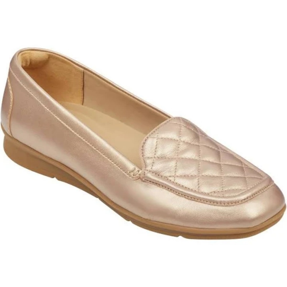 SOLD Easy Spirit Wynter Gold Leather Loafers Flats NIB